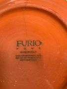 Furio Home 8-Inch Ceramic Plates with Floral Design