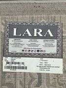 Lara Collection Gray Polypropylene Area Rug, Made in Turkey