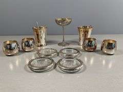 Silver-Plated and Silver Toned Drinkware and Accessories
