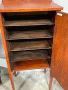 Wooden Music Cabinet With Single Door and Shelves