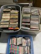 Large Lot of CDs and Cassette Tapes