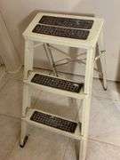 EKCO Metal Folding Step Stool with Three Steps