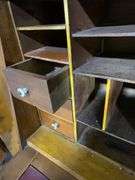 Tall Wood Secretary Desk With Keyed Locks, Pre Civil War