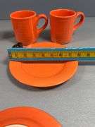 8 Brushes Earthenware Coffee Mugs and Plates