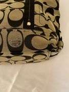 Coach Canvas Tote Bag with Signature Design and Dual Handles