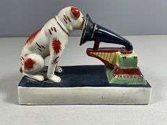 His Master’s Voice Ceramic Figurine of Dog and Gramophone