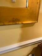 Italian Square Gilded Wooden Frame with Center Cut-Out, Genuine Gold Leaf