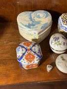 Ceramic and Metal Decorative Boxes and Small Trinket Holders