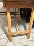 Granite Top Table With Wooden Frame