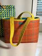 Two Woven Tote Bags, Including Ralph Lauren