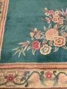 Floral Design Area Rug With Fringe