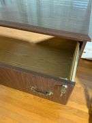 Two-Drawer Locking Wooden File Cabinet with Hardware