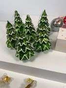 Christmas Tree Ornaments Including Glass Baubles and Figurines