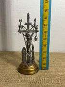 Arma Christi Religious Figurine with Crucifix and Passion Symbols