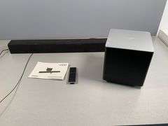 Vizio Soundbar System with Subwoofer, Remote, and Quick Start Guide
