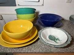 Ceramic Serving Bowls and Plates, Including Certified International and Decorated Pieces