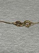 10ct Gold Pendant with Sapphire and Diamond on 14k Gold Chain