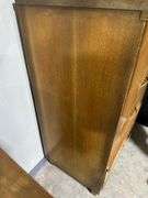1953 MCM Chinchilla 4 Drawer Chest with Brass Colored Handles