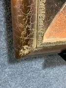 Beveled Mirror with Ornate Wooden Frame, Two-Way Hanging