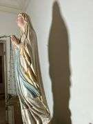 Religious Statue with Makers Mark, Approximately 41” Tall