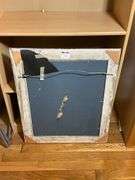 Decor Brand Silver-Tone Wooden Framed Mirror