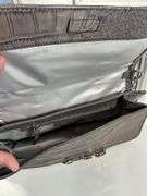 Calvin Klein Luxe Croco Smoke Gray Shoulder Bag