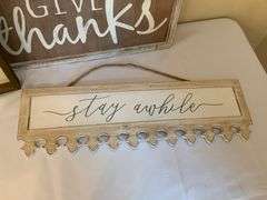 Three Inspirational Wooden Wall Signs