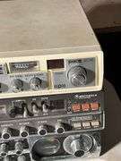 Three Vintage CB Radio Units: Pace 8015, Motorola System 500, and Electroscan