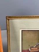 Two Framed Prints Depicting ‘His Master’s Voice’ with Gramophone by Victor