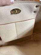 BCBG Camel Beige Tote with Lock Charm and Tag