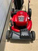 Troy-Bilt 21-Inch Self-Propelled Lawn Mower with Rear Bag and Mulching Capability