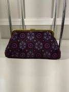 Sondra Roberts Evening Clutch With Embroidered Floral Design