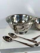 Pewter, Silver Plated and Silver Toned Serving Pieces