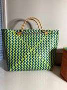 Two Woven Tote Bags, Including Ralph Lauren