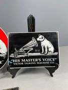 ‘His Master’s Voice’ Metal Signs Featuring Nipper