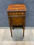Wooden Cabinet With Inlay Design