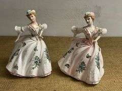 Napco Japan Ceramic Figurines – 8.5-Inch Floral Lady Planters