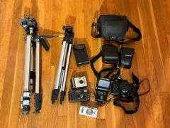 Cameras, Tripods, and Accessories, Untested