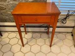 Singer Sewing Machine with Wooden Cabinet