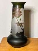 Gallé Signed Cameo Glass Vase, Posthumous Production (ca. 1904–1936)