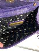 Rebecca Minkoff Purple Leather Shoulder Bag With Chain Strap