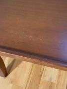 Wooden Side Table with Raised Edge Trim