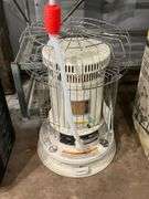 Portable Kerosene Heater with Protective Grill and Pump