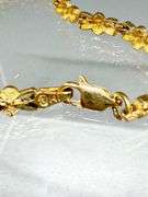 14k Gold Flower Bracelet, 7 Inches, 5.81g