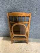 Vintage Babee Tenda Child’s Wooden Folding Chair