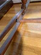 Small Wooden Rocking Chair with Decorative Backrest