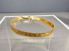 14k Gold Bracelet, 7 Inches, 5.50 Grams