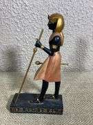The Guardian Statue of Tutankhamun Pacific Giftware Egyptian Pharaoh Figurine with Gold and Black Fi