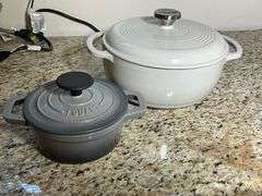 Lodge and Smith & Clark Cast Iron Dutch Ovens