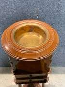 Wooden Smoking Pipe Stand With Ashtray and Drawers